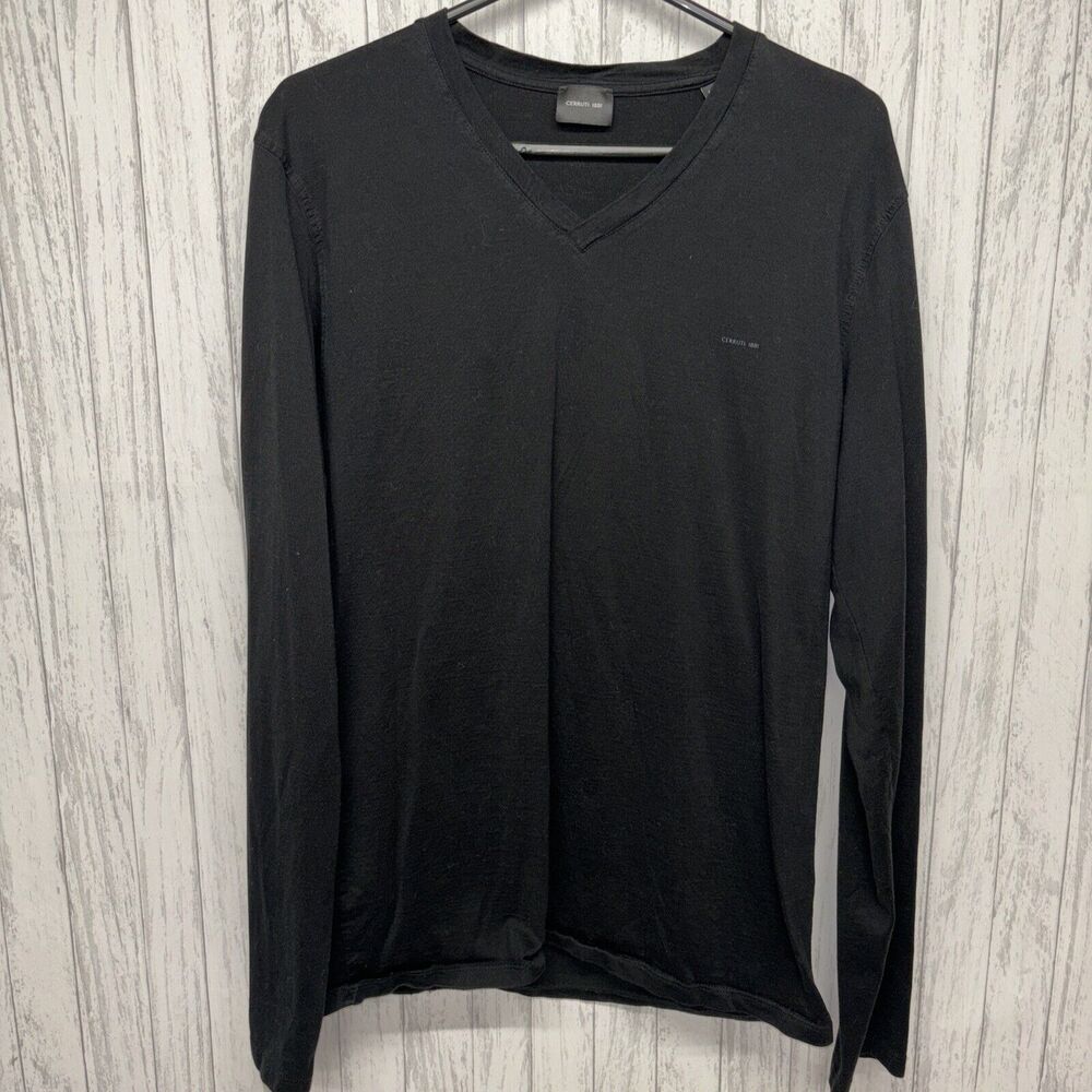 Mens Size 48 US M Cerruti 1881 Vneck Long Sleeve EUC
